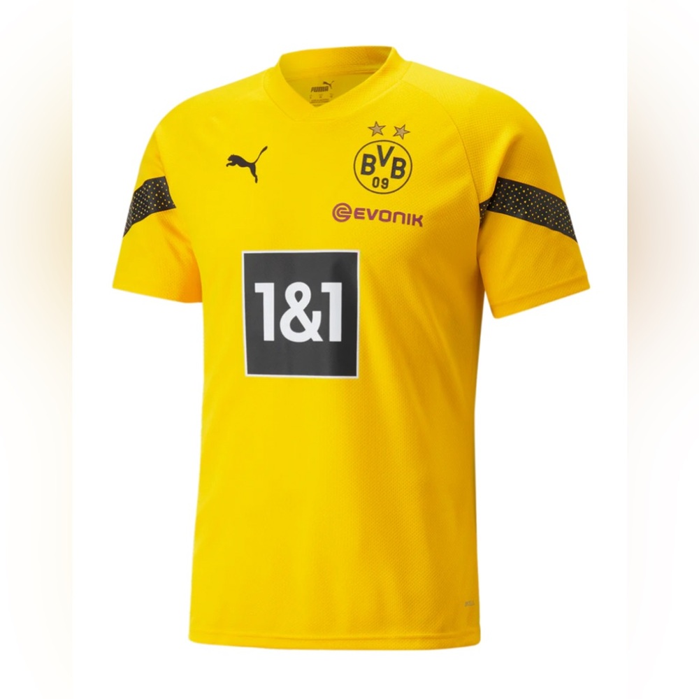 Puma Authentic Borussia Dortmund Training Yellow Soccer Jersey Men’s Sz: XL - Picture 3 of 7